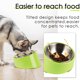 thumbnail image 2 of Cuenco inclinado de 15° para perros y gatos, comedero para perros con ángulo inclinado, antideslizante y antiderrames, más fácil de alcanzar los alimentos, 2 of 6
