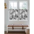 thumbnail image 2 of Black Grey Ombre 2 Panel Kitchen Curtains for Small Windows, Gradient Abstract Art Vintage Bathroom Tier Curtain, Short Window Treatment for Bedroom/Living Room 55"x24", 2 of 6