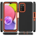 thumbnail image 5 of NIFFPD Samsung Galaxy A03S Case with Belt-Clip Holster, Heavy Duty Drop Protection Shockproof Cover with screen protector Black&Orange, 5 of 6