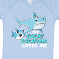 thumbnail image 4 of Inktastic My Great Grandma Loves Me with Cute Sharks Boys or Girls Baby Bodysuit, 4 of 5