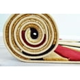 thumbnail image 3 of Planet Rugs Premium 3D Thick Abstract Indoor Area Rug 2305 Burgundy Beige 5'3''x7'6'', 3 of 12