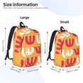 thumbnail image 4 of XMXT Backpack for School Work, Colorful Grass Graffiti Canvas Bookbag Travel Bag for Women Men, M, 4 of 7