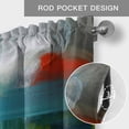 thumbnail image 6 of Oil Painting Farmhouse Short Window Curtain Valances, Colorful Modern Abstract Graffiti Art Rod Pocket Kitchen Valances for Living Room Bedroom Bathroom Cafe 42" x 18", 6 of 8