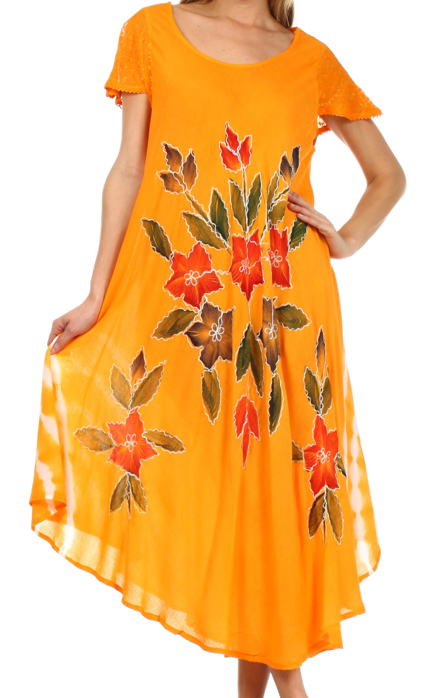 cap sleeve cotton dress