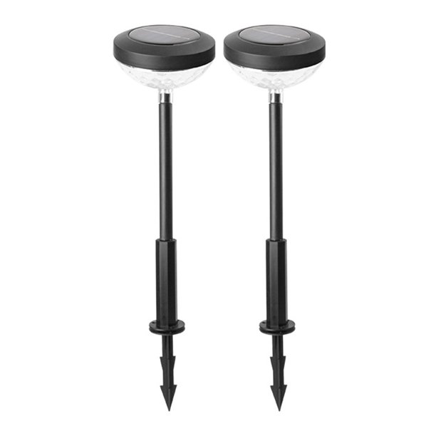 Lámpara de césped LED 600mAh Luz solar de jardín Blanco cálido para patio (Colorido cálido)
