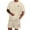 Beige, variant on Coachella Outfits for Men Button Down Color Block Polo Shirts Bottom Shorts Loose Fit Outdoor Casual Vacation Travel Suit,White,S