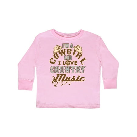 

Inktastic Cowgirl Country Music Lover Gift Toddler Toddler Girl Long Sleeve T-Shirt