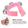 thumbnail image 3 of Unique Bargains 4pcs Wrist Bells, Jingle Bells Ankle Bells Percussion Instruments Musical Rhythm for Party Christmas, Pink, 3 of 5