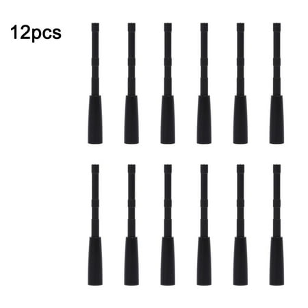 12PCS Arrow Insert Adapter Connect Broadhead Points ID4.2mm Bow Hunt 6.3x7.5MM black