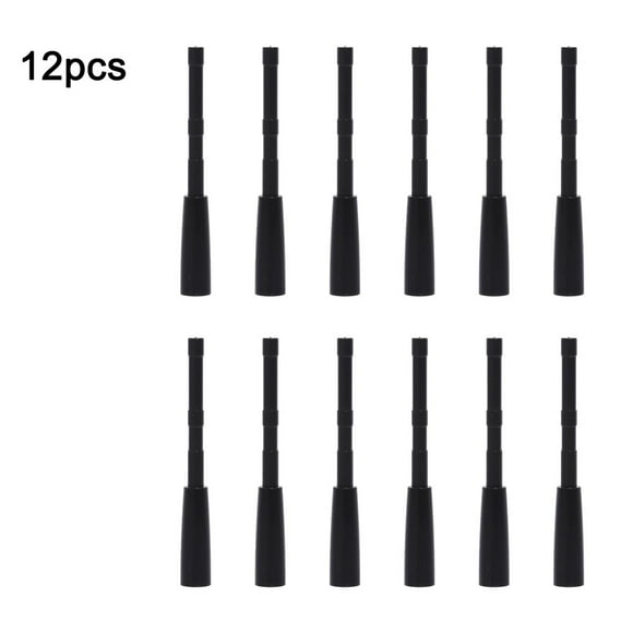 GLFILL High Performance Arrow Insert Adapter Broadhead Points Compatibility Aluminum Connector 4 2mm Inner Diameter 12pcs Set 6.3x7.5MM black