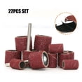 thumbnail image 2 of 22Pcs Sanding Ring With Rod Abrasive Rotary Tool Kit Sanding Drum Grinding Head Electric Drill Machine Grinding Sand Rin ,Compact and Lightweight Portable, 2 of 7