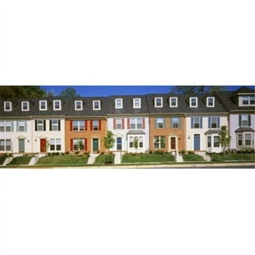 Townhouse  Owings Mills  Maryland  USA Poster Print by  - 36 x 12