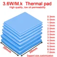 thumbnail image 1 of 6pcs Thermal Pad 30x30mm Notebook Computer Router Memory Graphics Chip Cooling Non-Conductive Silicone 0.3MM 0.5MM 1.0MM thickness 0.3mm, 1 of 5