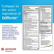Glenmark Therapeutics Adapalene Gel 0.1% Acne Treatment, Paraben Free Topical Retinoid Cream For Face, Helps Clear and Prevent Acne and Clogged Pores, 15g Tube