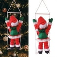 thumbnail image 5 of Hanging Ornament Christmas Doll Figurine Xmas Tree Climbing Santa Claus Doll Toy on Rope Ladder for Holidays Home Decorations, 5 of 8