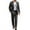 Dark Gray, variant on COOFANDY Men's 2 Piece Suits Classic Fit Dress Suits Tuxedo Jacket Blazer for Wedding Business Dinner Prom