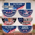 thumbnail image 3 of 250 Year American Anniversary Flag,35.4"x17.7" Fan Flags Banner, 250th Anniversary USA Flag for Wall,Front Door,Porch,Fence, 250th 4th of July Patriotic Gift,Bunting Flags Outdoor Decorations(B), 3 of 9