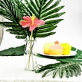 thumbnail image 4 of D-GROEE 10Pcs Artificial Palm Leaves with Faux Stems Tropical Plant Leaves Monstera Leaves Safari Leaves for Hawaiian Luau Party Jungle Beach Table Leave Decorations, 4 of 7
