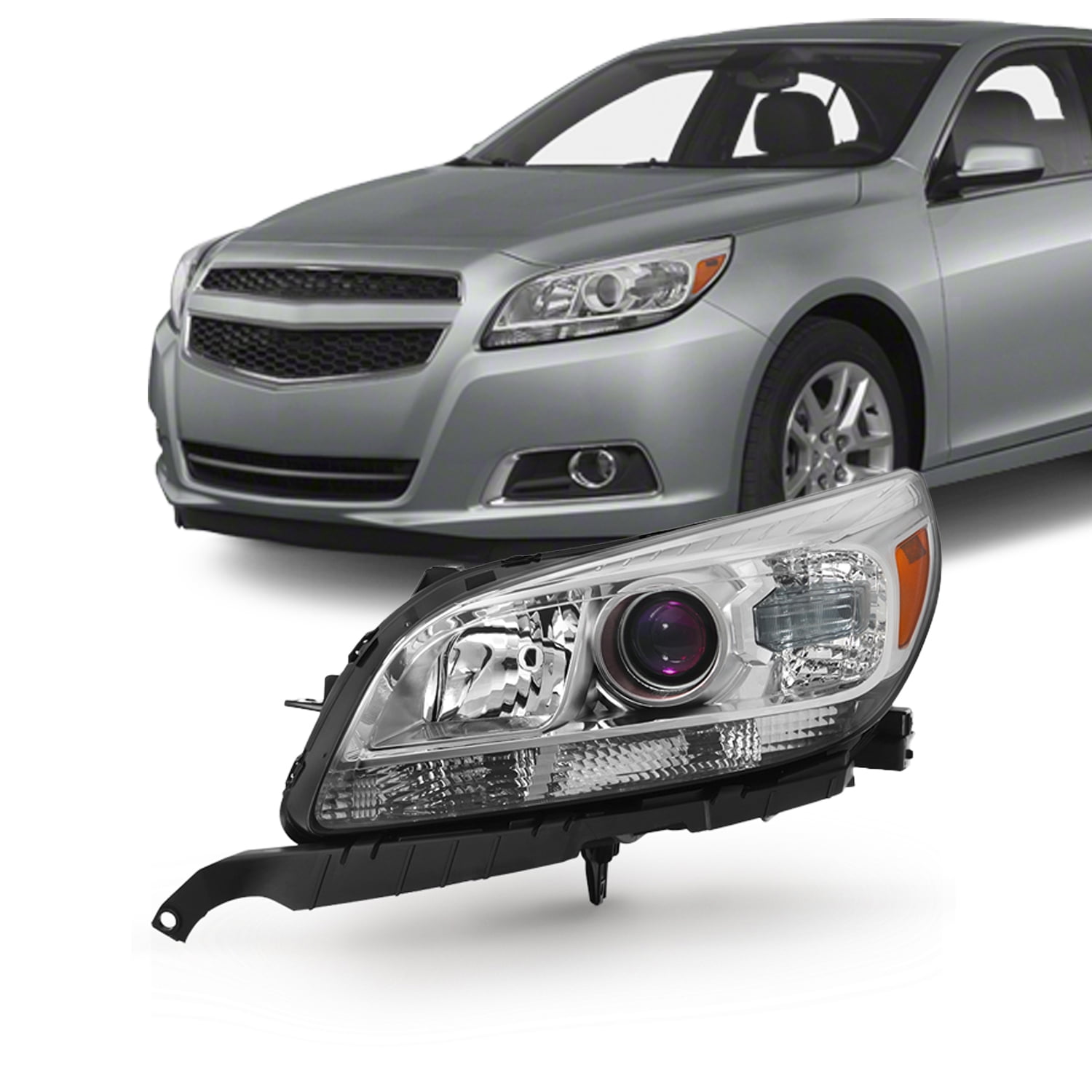 Projector Headlight Headlamp Left Driver Side For Chevy Malibu LT LTZ 2013-2015