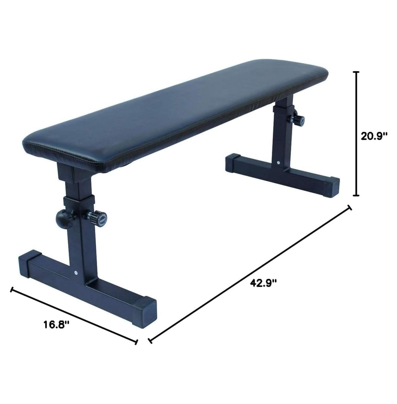 Height Adjustable Utility Flat Weight (Black)