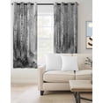 thumbnail image 2 of Grey Blackout Curtains for Bedroom/Living Room, Thermal Insulated Kitchen Curtains, Modern Oil Painting Art Forest Grommet Darkening Window Treatment Drapes 52"x72"x2, 2 of 8