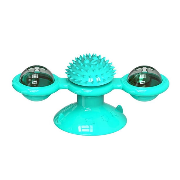 Molino de viento interactivo para gatos y gato de interior con luces LED. Entretenimiento para gatos aburridos de todas las razas
