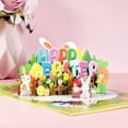 thumbnail image 5 of CCOCC 2026 New Easter Pop Up Card with Envelope 6" X 8" 3D Easter Eggs Basket Bunny Greeting Card Flower Bouquet Spring Greeting Card for Friends,Family,Kids(Multicolor), 5 of 7