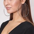 thumbnail image 4 of Pendientes de aro grandes para mujer, aretes llamativos, joyería de moda, 4 of 5