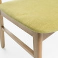 thumbnail image 5 of GDF Studio Isador Mid Century Modern Fabric Dining Chairs, Set of 4, Green Tea and Natural Oak, 5 of 11