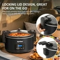 thumbnail image 5 of Sunvivi 8.5QT Programmable Slow Cooker with Locking Lid - Digital Display - Black, 5 of 9