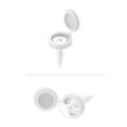 thumbnail image 2 of White Plastic Decorative Screw Covers - 100 Pack M5 Self-Tapping Screw Caps for Furniture Cabinets & Wardrobes - Multi-Functional Protection Covers with Cross Pattern Design, Easy Installation,, 2 of 6