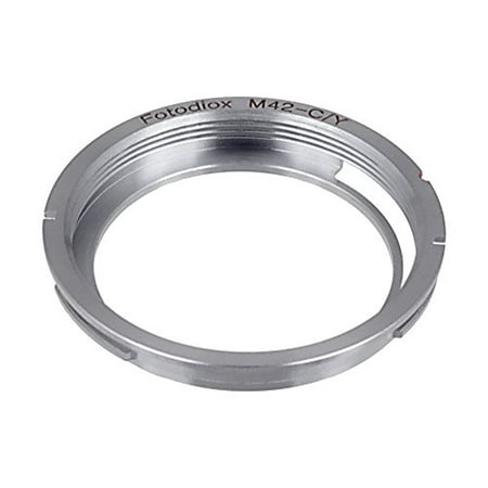 Fotodiox Lens Mount Adapter - M42 Screw Mount SLR Lens to Contax Yashica (C/Y) 35mm SLR Camera