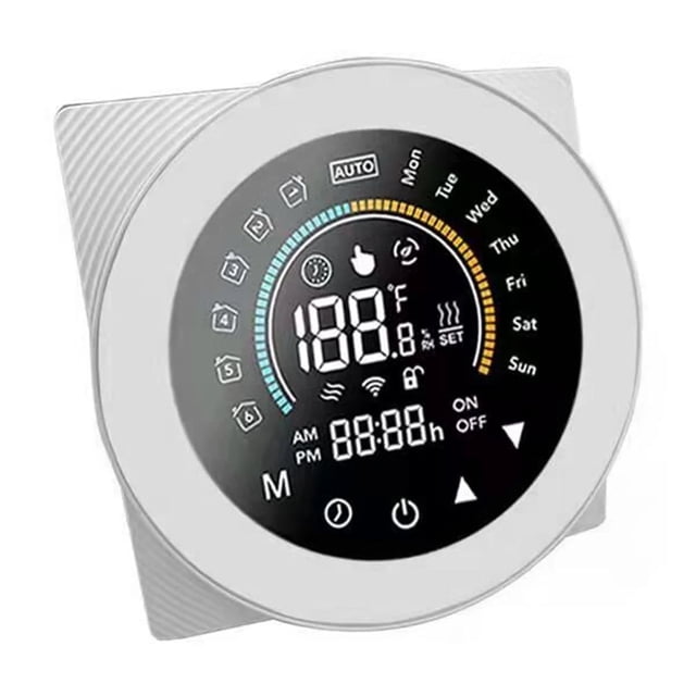 Smart Thermostat For Water/Gas Boiler Digital Temperature Controller Large LCD Display Touch Button Voice Control ,Save Energy