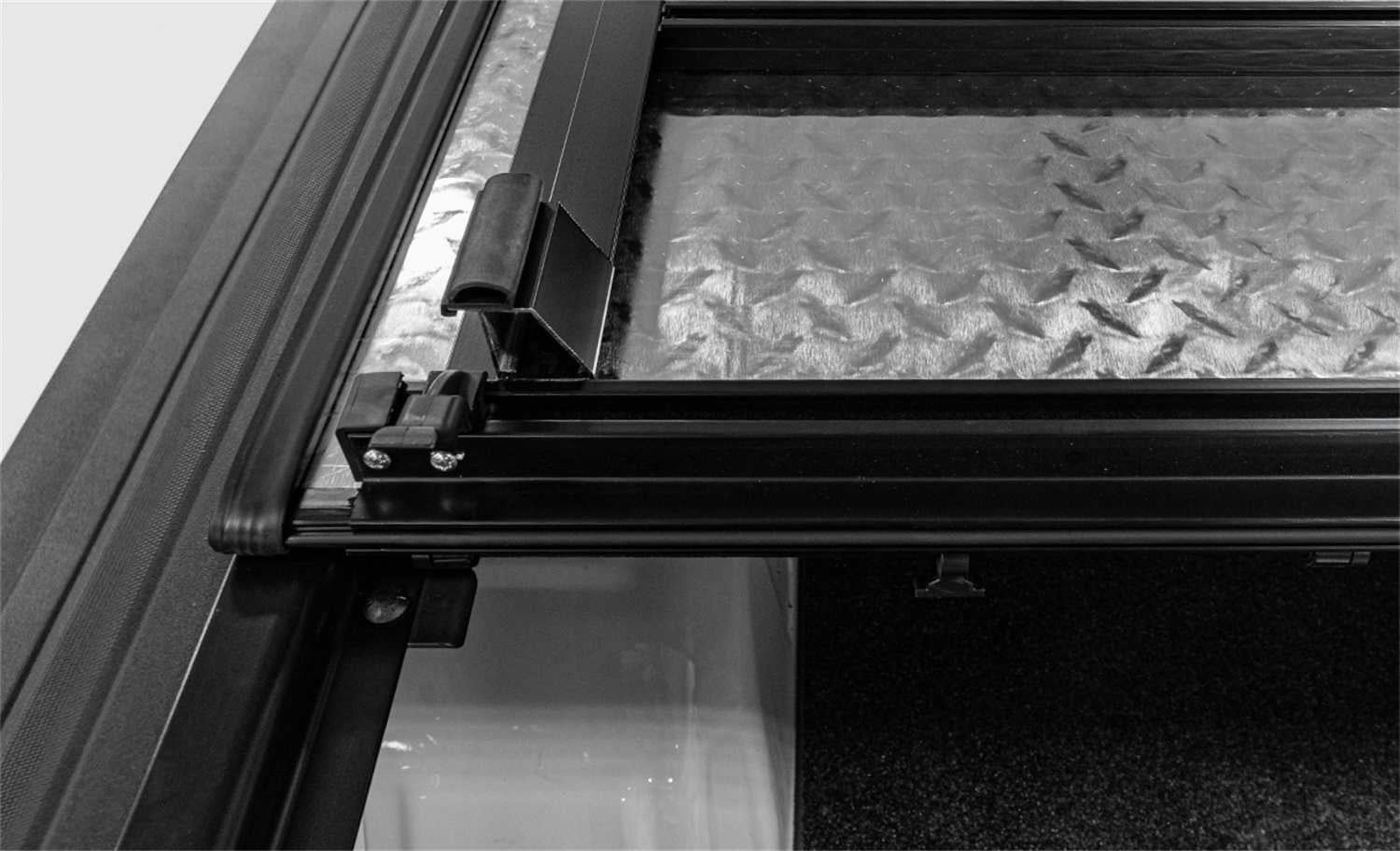 ACI LED Lights B3010079 LOMAXTM Hard Tri-Fold Cover, Black Urethane Finish Single Rail