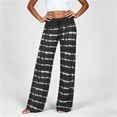 thumbnail image 5 of Womens Pants Casual Baeitkot Tie Dye Print Drawstring Waist High Waisted Wide Leg Trousers Loose Fit, 5 of 6