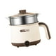 thumbnail image 1 of Olla eléctrica portátil compacta antiadherente, mini vaporera multifuncional para arroz, sopa y pasta con 2 ajustes de velocidad, adecuada para dormitorios, hogar, con vaporizador de acero, 1 of 9