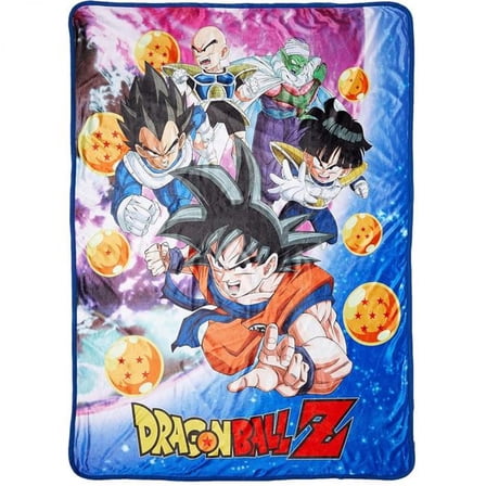 Great Eastern Entertainment - Dragon Ball Z - Group In The Sky Sublimation Throw Blanket