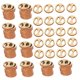 thumbnail image 5 of 100 botones de madera para sombreros, fáciles de usar, para tejer gorros de amigos. Oval, 5 of 9