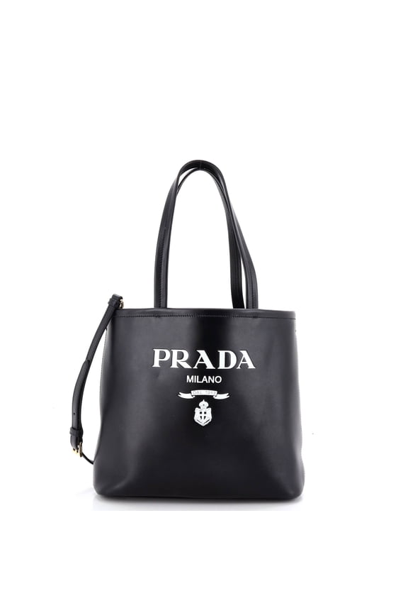 Pre-Owned Logo Convertible Open Tote Leather Small By Rebag