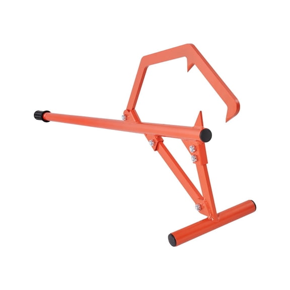 Timberjack Heavy Duty Steel Log Roller Lifter with Adjustable Cant Hook 46.5 Inch Logging Tool for Rolling Cutting and Lifting Logs Up to 25 Inch Diameter