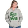 thumbnail image 4 of Guac World Guacamole Avocado Foodie Zip Up Hoodie Men's Women's Brisco Brands L, 4 of 6