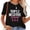 Black, variant on Womens Triple Negative Survivor Breast Cancer Awareness Pink Ribbon Round Neck T Shirt Black