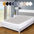 thumbnail image 1 of Funda con somier para cama doble premium de seis camas, tamaño queen, color blanco, 1 of 6