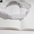 thumbnail image 4 of Diamantes de imitación brillantes Visera deportiva lisa Gorra de verano ajustable Gorras con visera para mujeres Hombres Golf Tenis Ciclismo Correr Trotar Gorra blanca Diamante AB blanco, 4 of 5