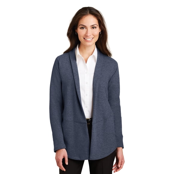 Cárdigan interlock para mujer de Port Authority®. L807 Autoridad Portuaria L807