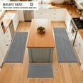 thumbnail image 7 of MeyJey Abstract Kitchen Rugs Sets of 3, Non Slip Washable Kitchen Mats for Floor, Light Gray, 7 of 7