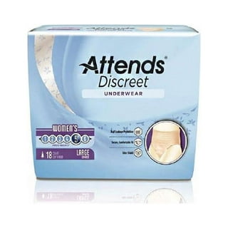 Attends Discreet Women's Underwear, Large