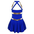 thumbnail image 5 of inhzoy Kids Girls Cheer Leader Uniform Dance Dress Royal Blue 6, 5 of 9