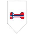 thumbnail image 1 of Bone Flag Norway  Screen Print Bandana White Small, 1 of 1