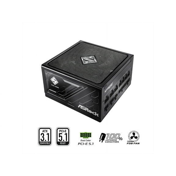 ASRock SL-1000G 1000W ATX3.1 & PCIe5.1 80 PLUS GOLD Certified Full Modular Power Supply